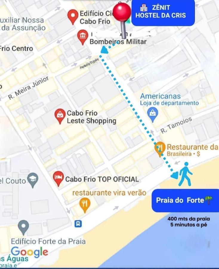 Zenit Hostel Da Cris Cabo Frio Luaran gambar